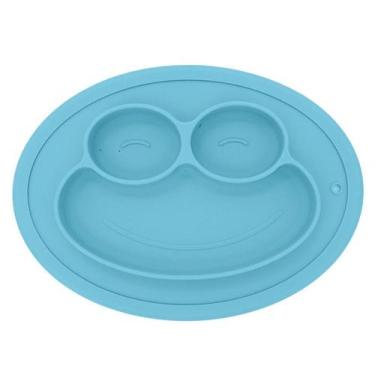 Imagem de Prato Infantil Mimo SN23155 Silicone Azul - Mimo Style
