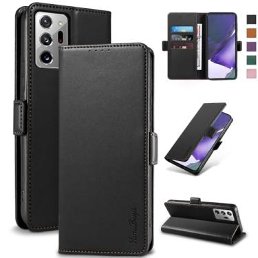 Imagem de YunuBeyii Capa Carteira para Samsung Note 20 Ultra - [Bloqueio RFID] Capinha Flip Magnética para Celular de Couro PU de Luxo com Suporte,Case Proteção,Rsistente,Antichoque, Preto