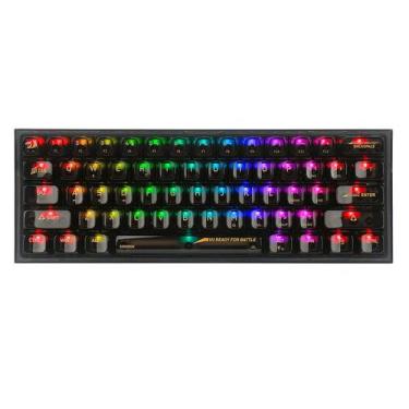 Imagem de Teclado Gamer Redragon Fizz K617-RGB-B Switch Azul Layou 60%, preto