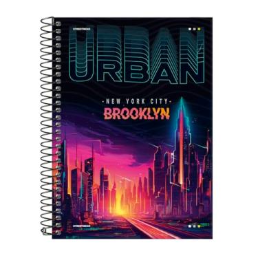 Imagem de Caderno Colegial 20 Matérias Capa Dura Urban City