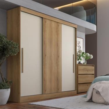 Imagem de Guarda Roupa Casal Flex 3 Portas de Correr Vision THB