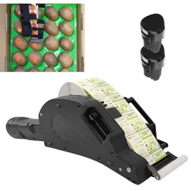 Imagem de Máquina de etiquetas elétrica de longa duração - 2x3500mAh Li-ion, 16 horas sem fio, ergonômica e portátil para distribuição de etiquetas adesivas