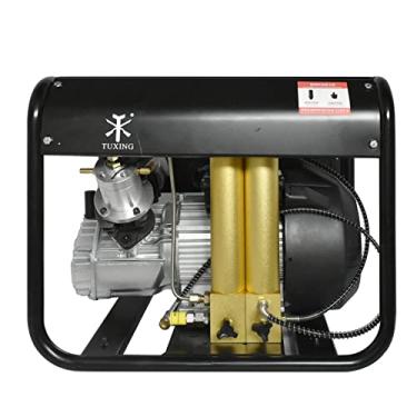 Imagem de TUXING PCP Compressor de Ar Cilindro Duplo, 4500Psi Bomba de Ar de Alta Pressão, Built-in Dois Filtros de Água-Óleo, Bomba Auto-Stop para Pcp Rifles de Ar Garrafas de Mergulho Tanque de