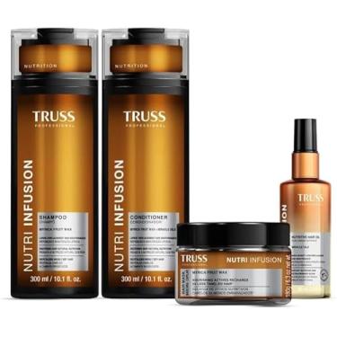 Imagem de Nutri Infusion Truss Kit com Shampoo e Condicionador 300ml, Máscara 180g e Óleo 60ml, 4 produtos