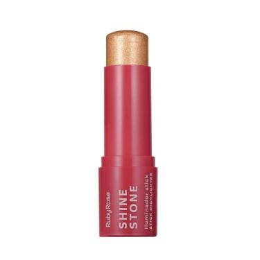 Imagem de Iluminador Stick Linha Rosa Shine Stone – Brilho Sofisticado com Toque Suave e Efeito Natural, Perfeito para Destaque na Maquiagem do Dia a Dia (Hb-M7025)