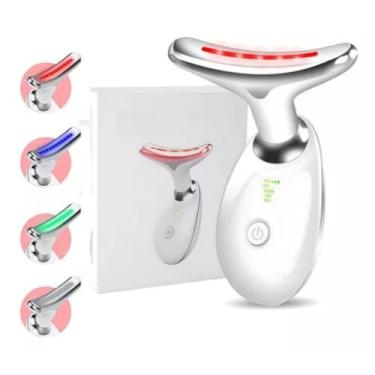 Imagem de Massageador Facial Led Aparelho Tratamento Com Luz BRANCO UTIMAIS+