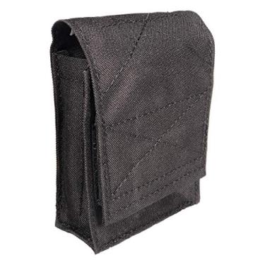 Imagem de BLUE STONE SAFETY Bolsa Molle de nylon para algemas duplas – Estojo para algemas comporta 2 conjuntos de punhos – Bolsa tática para polícia e segurança coletes de carga e coletes externos – (preto)
