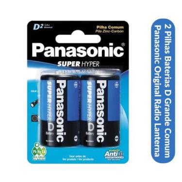 Imagem de 2 Pilhas D Grande Comum Panasonic Original Rádio Lanterna