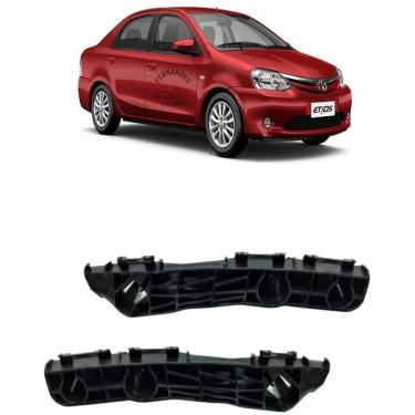 Imagem de Par Guia Parachoque Traseiro Etios Sedan