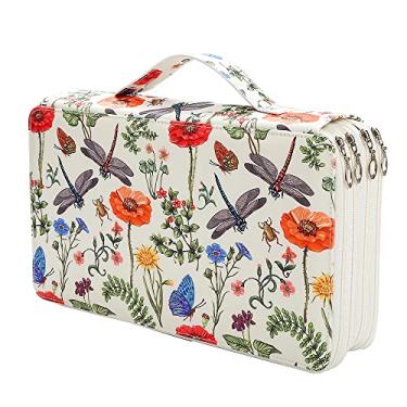 Imagem de Lbxgap Estojo organizador portátil de 300 compartimentos de cor com estampa para lápis de aquarela Prismacolor, lápis de cor Crayola, lápis Marco