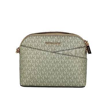 Imagem de Michael Kors Bolsa Jet Set tiracolo média de couro, Dourado, One Size