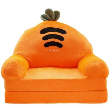 Imagem de Sofá infantil dobrável, cadeira e espreguiçadeira confortável 2 em 1 para leitura, soneca, sala de jogos, mini sofá macio para sala de jogos, presente para aniversário, dia das crianças, 1-4 anos