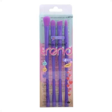 Imagem de Kit Com 4 Pincéis Macrilan Trend Cores Variadas Mt08