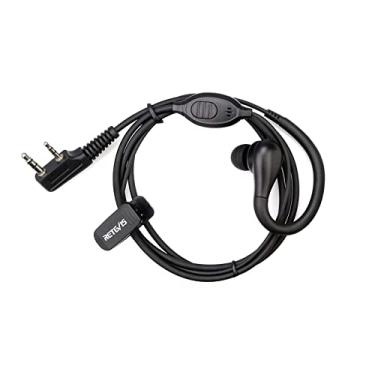 Imagem de Retevis Fone de ouvido RT22 Walkie Talkie com microfone, gancho de orelha, 2 pinos, para RT22 RT68 RT21 H-777 RT86, compatível com rádio bidirecional Pxton Baofeng BF-888S BF-T26 Kenwood, fone de