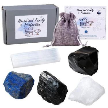 Imagem de Conjunto de pedras de cristal Apengshi House Family Protection, 5 unid
