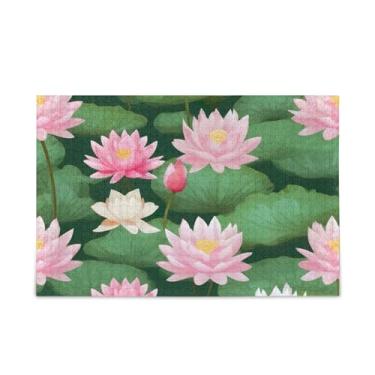 Imagem de WELLDAY Quebra-cabeça flor de lótus rosa 1000 peças grande jogo de arte para adultos adolescentes