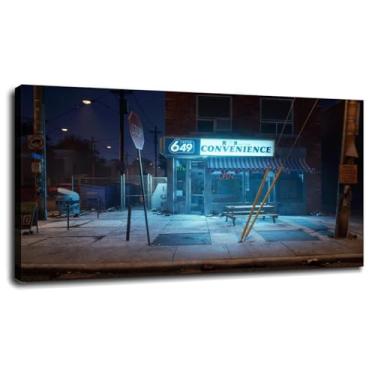 Imagem de Pôster estrelado em tela brilhante impressões arte de parede bagunçada para casa 1 painéis decorações com moldura 33.0 cm x 20.3 cm