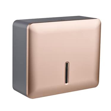 Imagem de Dispenser de Papel Toalha Parede Suporte para Mão Multifold com Design Trava Chave Janela Visual Transparente Capacidade Grande Prático Banheiro Cozinha Quarto Escritório