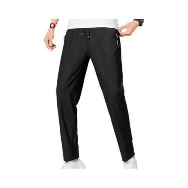 Imagem de Calças Jogger Masculinas plus Size 4XL 5XL De Secagem Rápida Com Cintu