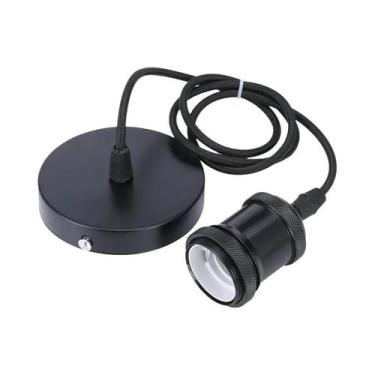 Imagem de Conjunto De Suporte De Lâmpada Vintage E27 Com Fio De Suspensão, Lumin