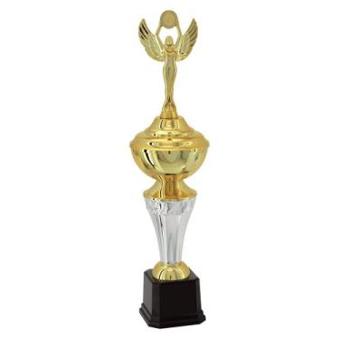 Imagem de Troféu Vitória Vencedor 41cm Honra Ao Mérito 401433 - Unibrás, Prata, 