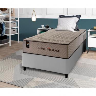 Imagem de Cama Box Espuma San Diego Solteiro 88x188 Cinza King House