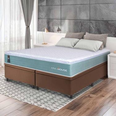 Imagem de Cama Box Baú Lagos Molas Ensacadas Queen 158x198 King House
