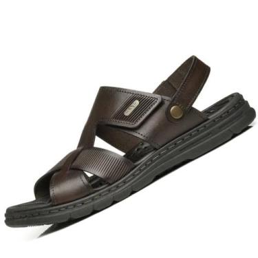 Imagem de Sandalia Pegada 134204 Masculina, Pinhão, 41