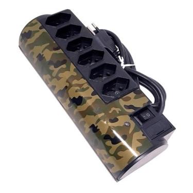 Imagem de Filtro De Linha 6Tomadas Proteção  Biv PW Estilos Camuflado