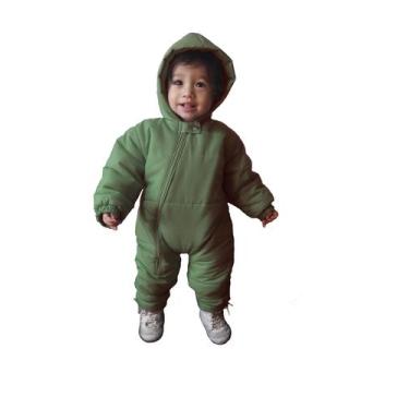 Imagem de Macacão Acolchoado Bebê Capuz Frio Intenso Inverno - BLACK SAND, GG (9