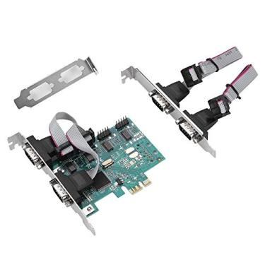 Imagem de PCI E 4 portas RS232 cartão de porta serial PCI Express placa adaptador 4 portas seriais padrão de 9 pinos independentes placa de expansão para aplicações POS e ATM