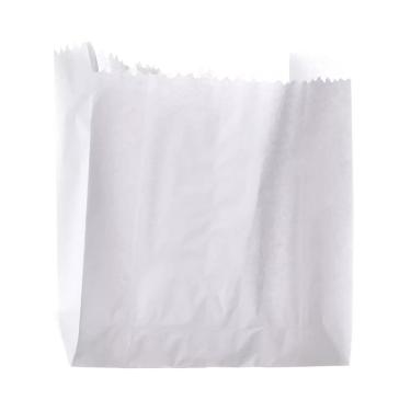 Imagem de Saco de Papel Branco Cristal Hamburgão com 500 Unidades Mtel