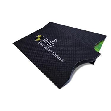Imagem de kit Com 5 Porta Cartão Anti Fraude Por Compra Por Aproximação (MODELO USA) Anti RFID/NFC Trava Sinal De Transmissão