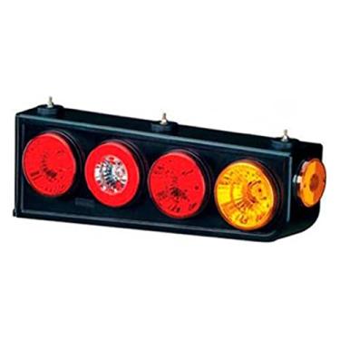 Imagem de Lanterna Ld compativel ran don 2000 Até 2009 Sem Aba Conexao 6 Vias Faston Fixaçao Superior Lente Em Acrílico