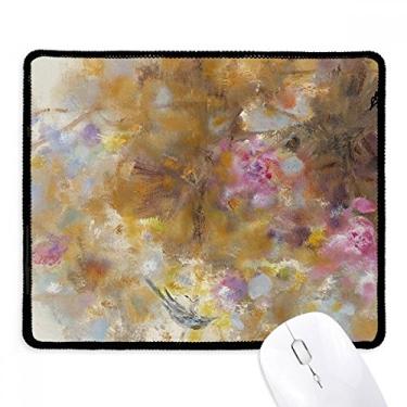 Imagem de September Lotus XJJ Mousepad pintura a óleo borda costurada tapete de borracha para jogos