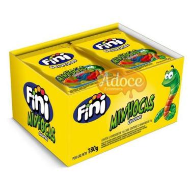 Imagem de Bala fini gelatinas mini display 12unx15g, MINHOCA BRILHO