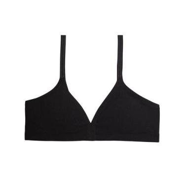 Imagem de Sutiã DelRio 40354 Infantil, Preto, M (7-9 anos)