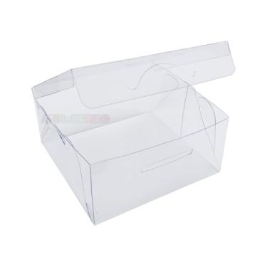 Imagem de 20 Caixas De Acetato Transparente 12x12x6 Cm Caixinha para ，Adequado para organizar calçados, armazenamento diverso,com tampa articulada; organizador; armário de sapatos;
