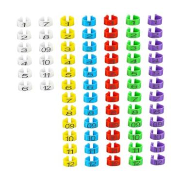 Imagem de Ｂｅｓｇａ 100 peças de anilhas para identificação de pássaros, anilhas para pernas de 8 mm, acessórios para aves, anéis para pés de codornas, patos mandarim e