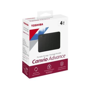 Imagem de HD Externo Toshiba Canvio Advance 4TB USB 3.0 Preto