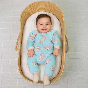 Imagem de Macacão Fleece Peluciado Quentinho Confortável para Bebê e Momentos In