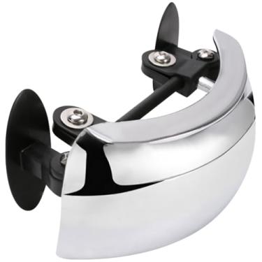 Imagem de DECHOUS 1 peça espelho retrovisor de motocicleta grande angular espelho de ciclismo de segurança para scooters material de cromo para verificação de pontos cegos