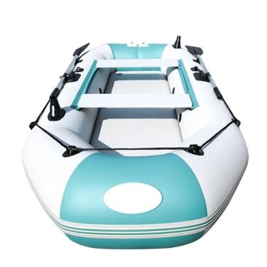 Imagem de LMJYU Barco inflável, barco de borracha de pesca, barco de pesca com almofada de ar, câmara de ar independente 2+1, design de tira anticolisão