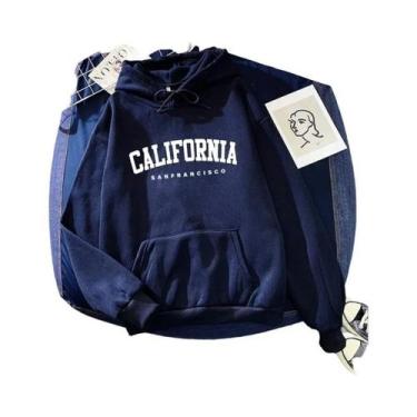 Imagem de Moletom Casual Feminino Com Capuz Manga Longa Outono Inverno Confortáv