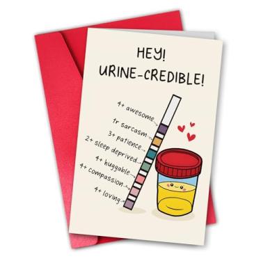 Imagem de ZYrelle Cartão de agradecimento engraçado para profissionais de saúde, cartão de apreciação de enfermeira, presentes de preceptor de enfermeira, presentes de urologia, o tamanho é 20 x 13,5 cm