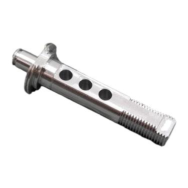 Imagem de harayaa Eixo principal de carretel de pesca de 1,81 polegadas em liga de alumínio, ferramenta de reparo de eixo de rolamento de substituição faça você mesmo, para Manivela Do Lado Direito