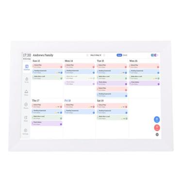 Imagem de Akozon Calendário Digital WiFi de 13,3 Polegadas Calendário Eletrônico Inteligente Gráfico de Tarefas AI Edição de Fotos Suporte para Porta-retratos Digital para Software FotoCube (plugue da ue)
