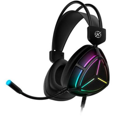 Imagem de Fone headset gamer kalkan sven rgb preto klk00053