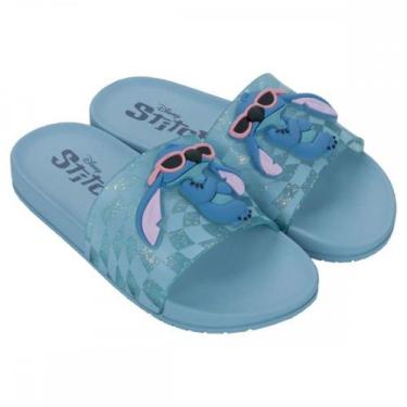 Imagem de Chinelo Grendene Kids 23285 Mania Plus Stitch Menina Infantil, Azul, 2