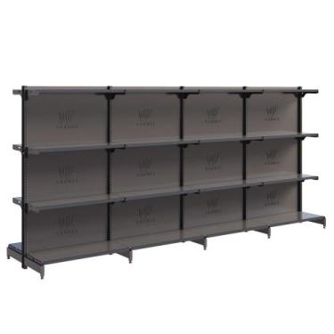 Imagem de Gôndola Fit Centro 1 Inicial E 3 Continuações 1,37m De Mercado Amapá, 